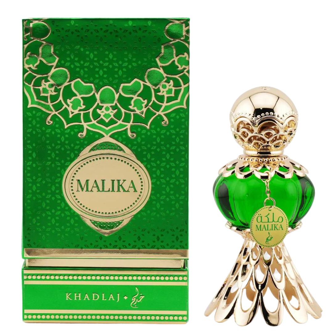 MALIKA GREEN- KHADLAJ- PERFUME OIL 20ML - ArabianAuras