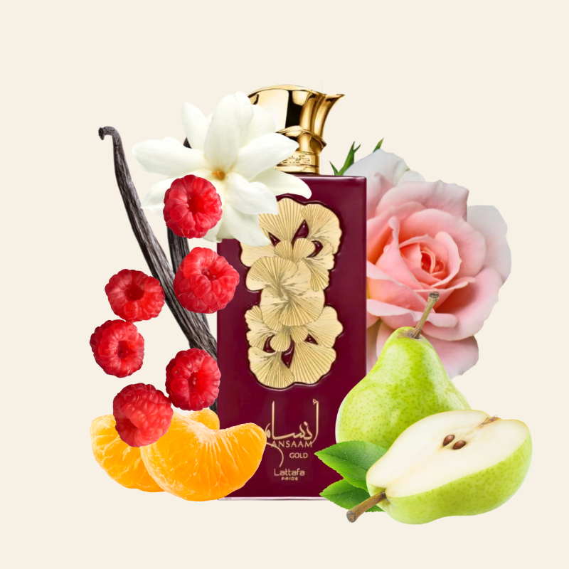 ANSAAM GOLD - LATTAFA | Eau de Parfum Dulce y Floral 100ml