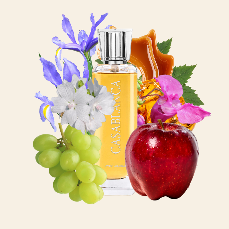 CASABLANCA - SWISS ARABIAN | Eau de Parfum Frutal, Amaderado y Ámbar Unisex 100ml