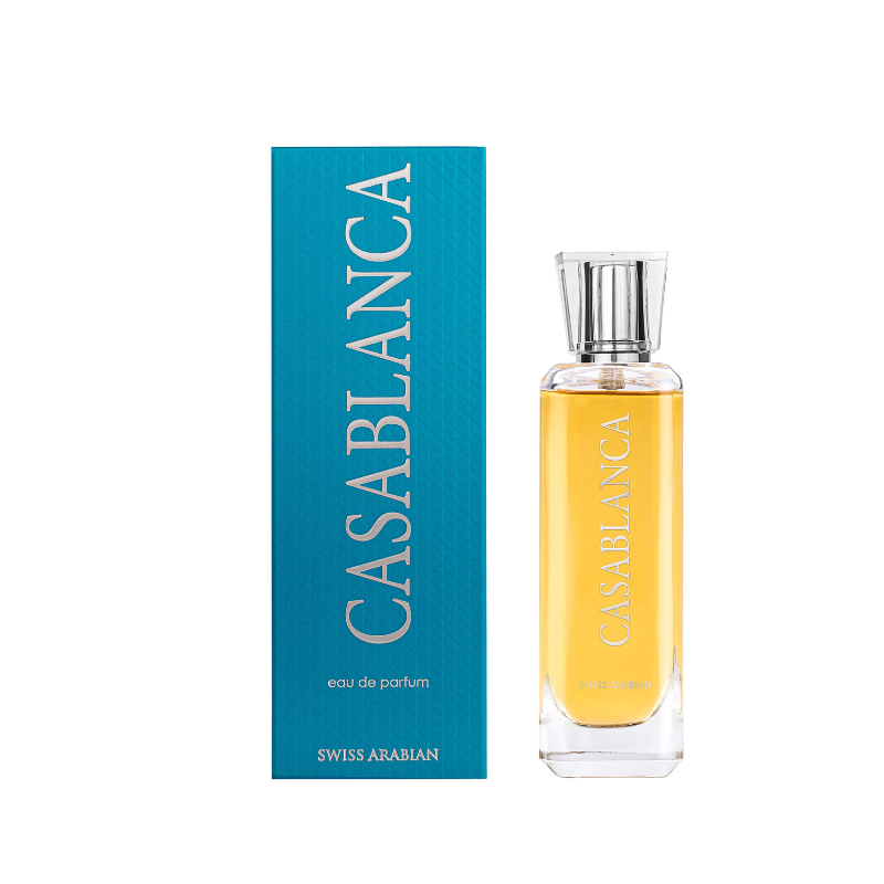 CASABLANCA - SWISS ARABIAN | Eau de Parfum Frutal, Amaderado y Ámbar Unisex 100ml
