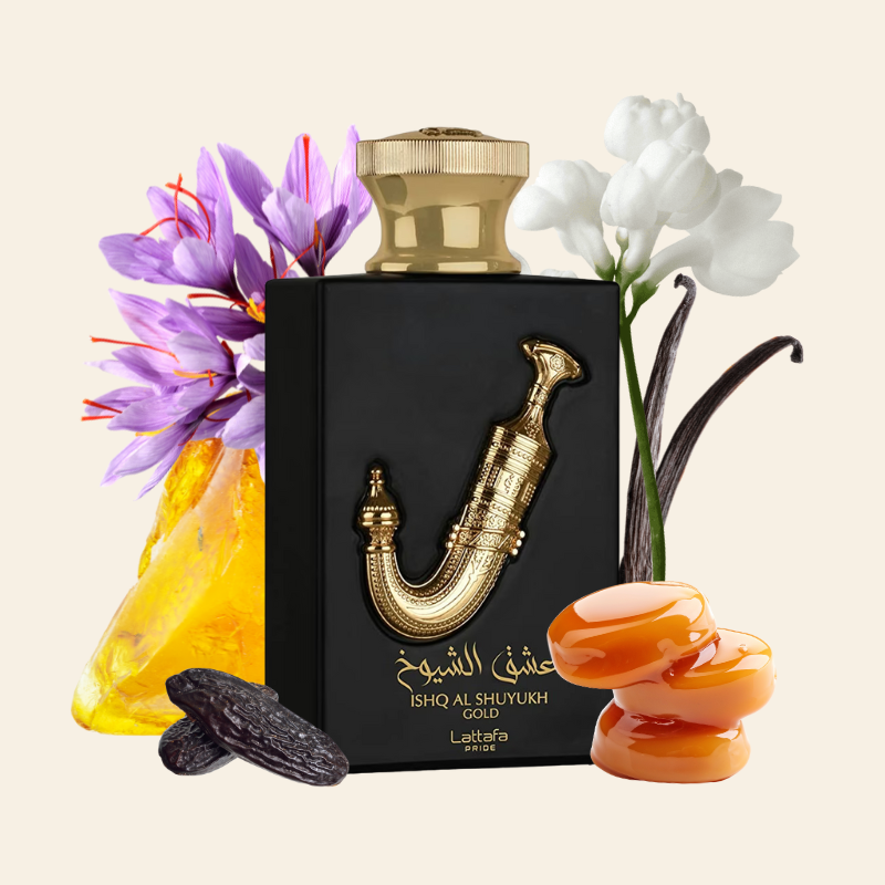 ISHQ AL SHUYUKH GOLD - LATTAFA | Eau de Parfum Ambarado y Dulce 100ml