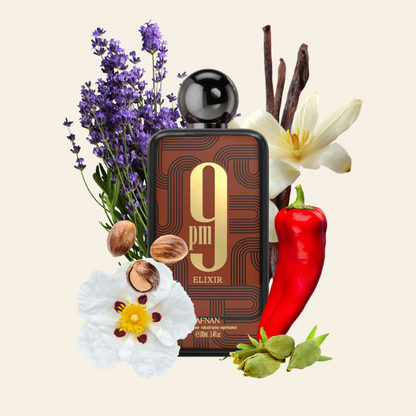 9PM ELIXIR - AFNAN | Unissexo Oriental e Especiado Extrait De Parfum 100ml