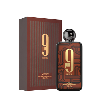 9PM ELIXIR - AFNAN | Unissexo Oriental e Especiado Extrait De Parfum 100ml