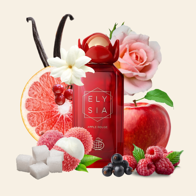 ELYSIA APPLE ROUGE - FRAGRANCE WORLD | Feminino Floral Frutal Gourmand Eau de Parfum 100ml