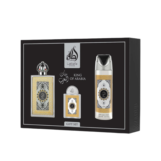 GIFSET KING OF ARABIA - LATTAFA PRIDE |  Cuero Oriental Eau de Parfum