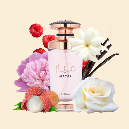 MAYAR LATTAFA  | Eau De Parfum Spray 100ml – Perfume Árabe Floral