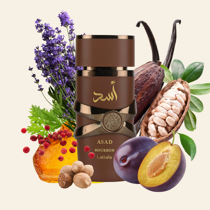 ASAD BOURBON - LATTAFA | Eau de Parfum Maschile Orientale Speziato 100ml