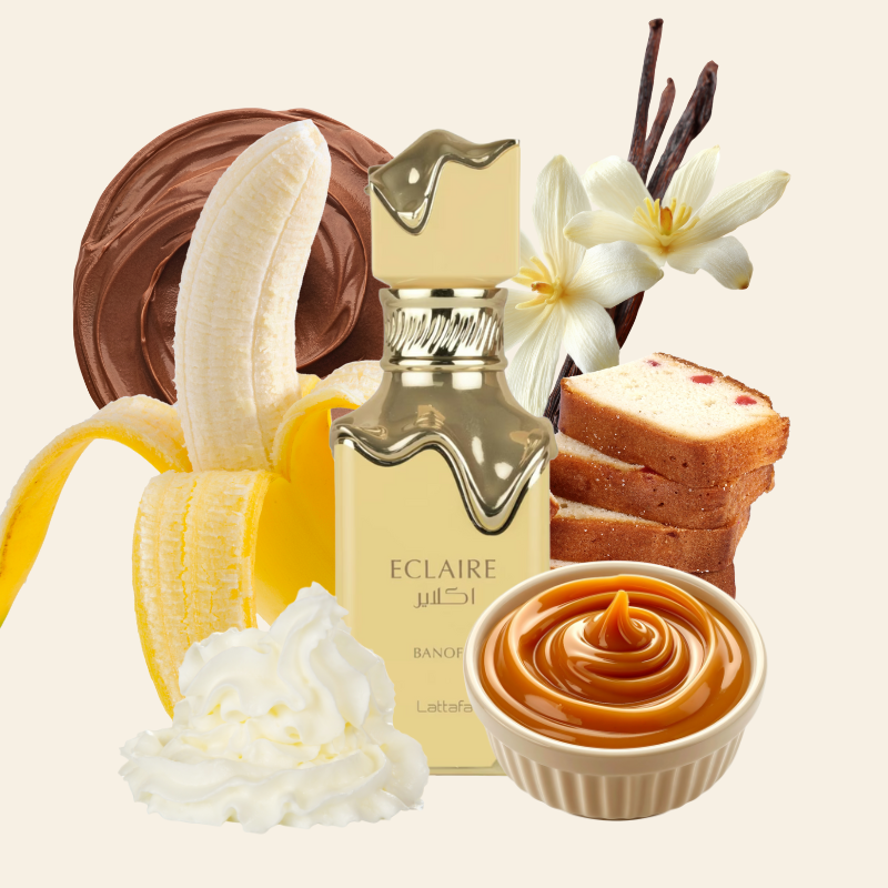 ECLAIRE BANOFFI - LATTAFA | Eau de Parfum Unisex Gourmand y Cremoso 100ml