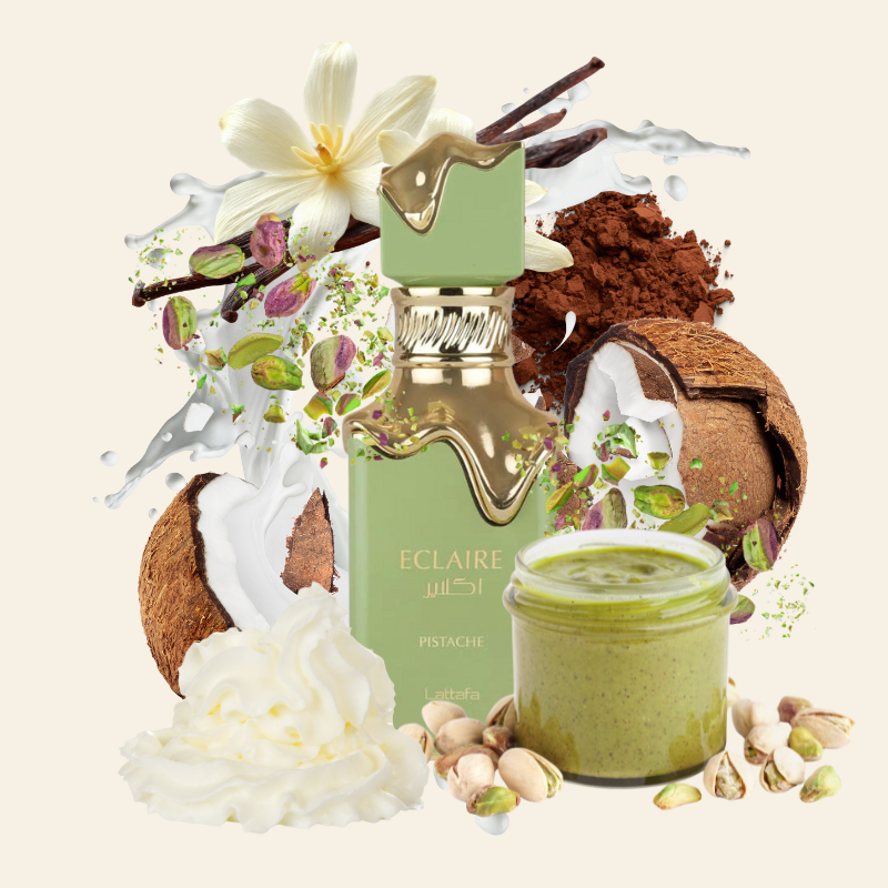 ECLAIRE PISTACHE - LATTAFA | Perfume Unisex Gourmand y Cremoso 100ml | Arabian Auras – ArabianAuras