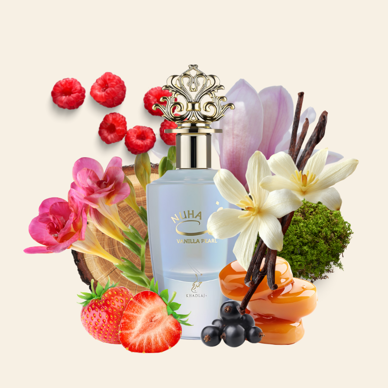 NUHA VANILLA PEARL - KHADLAJ | Eau de Parfum Femminile Gourmand-Dolce 85 ml