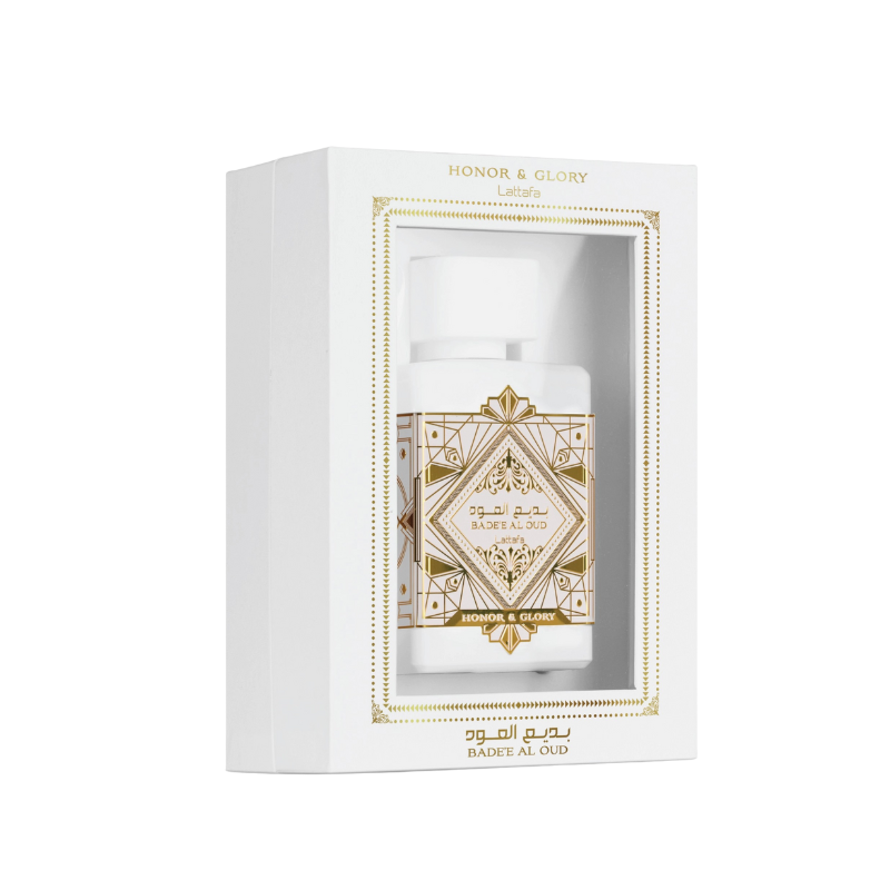 BADE’E AL OUD HONOR & GLORY - LATTAFA | Eau de Parfum Unisex Gourmand y Amaderado 100ml