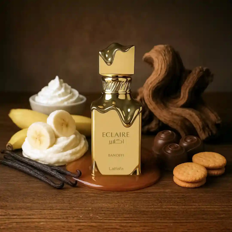 ECLAIRE BANOFFI - LATTAFA | Eau de Parfum Unisex Gourmand y Cremoso 100ml