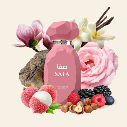 SAFA - ARABIYAT PRESTIGE | Femenino Floral Frutal Gourmand Eau de Parfum 100ml