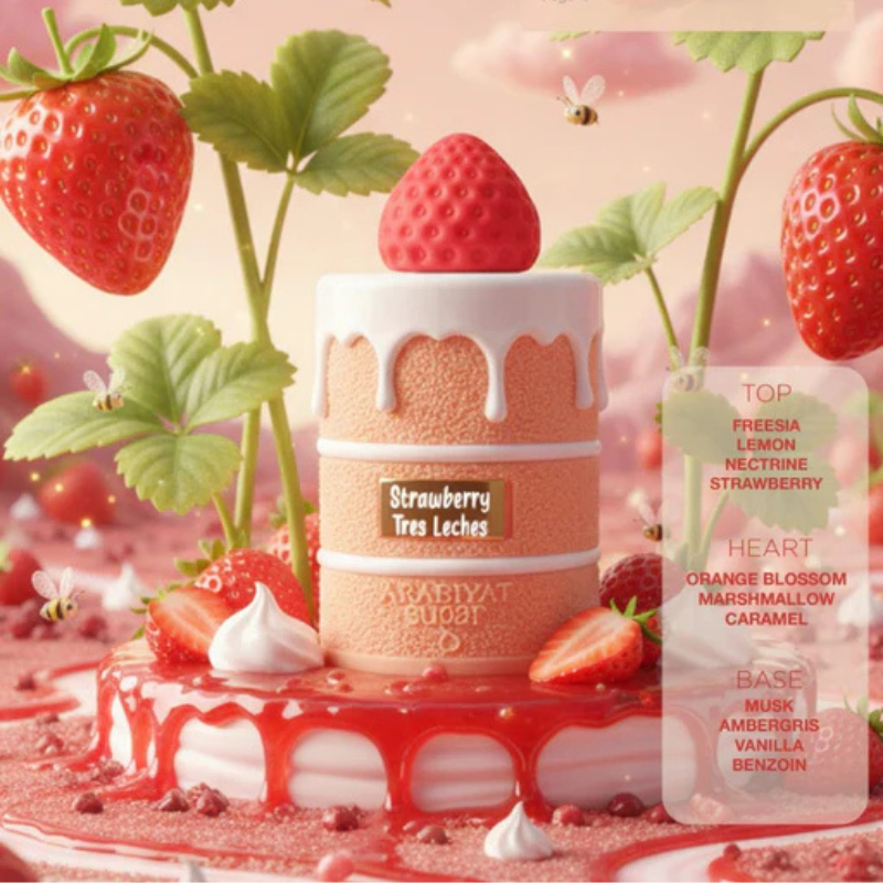 STRAWBERRY TRES LECHES - ARABIYAT SUGAR | Floral Frutal Gourmand Eau de Parfum 100ml