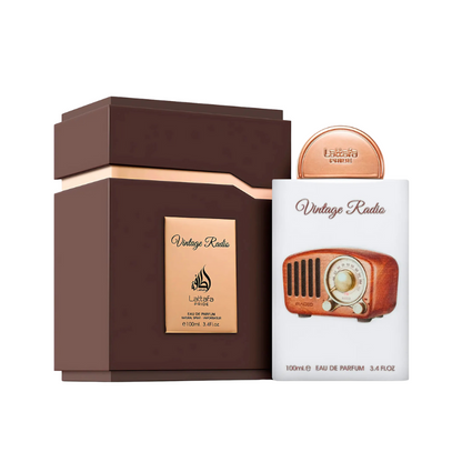 VINTAGE RADIO - LATTAFA | Eau de Parfum Amaderado y Aromático Unisex 100ml