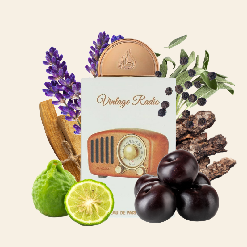 VINTAGE RADIO - LATTAFA | Eau de Parfum Amaderado y Aromático Unisex 100ml